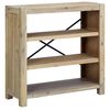 vidaXL 3-tasoinen Kirjahylly 80x30x80 cm t&auml;ysi akaasiapuu