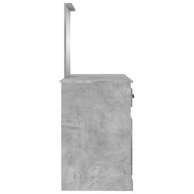 VidaXL Peilipöytä betoninharmaa 130x50x132,5 cm