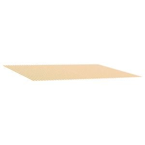 vidaXL Markiisin vaihtokangas Keltainen ja valkoinen 450 &times; 350 cm