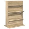 vidaXL Lehtiteline Sonoman tammi 70 x 41 x 96 cm Tekninen puu