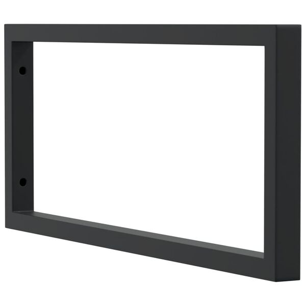 vidaXL Pesualtaan hyllytelineet 2 kpl musta suorakaide ter&auml;s