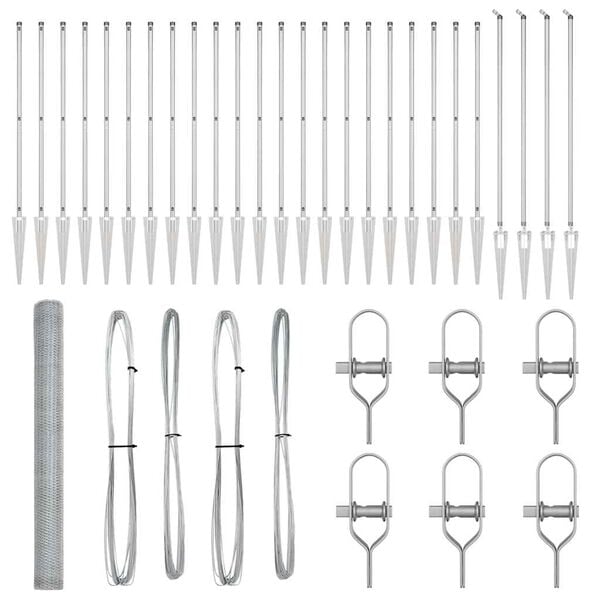 vidaXL Aitalatu Hopea 50 x 1,5 m (25 mm verkko) Ter&auml;s