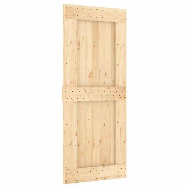 vidaXL Liukuovi asennustarvikkeineen 85x210 cm t&auml;ysi m&auml;nty