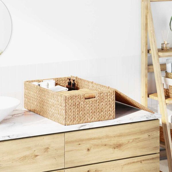 vidaXL S&auml;ilytyslaatikko Ruskea 60 x 38 x 20 cm Vesihyasintti