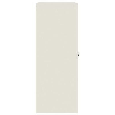 vidaXL Arkistokaappi valkoinen 90x40x105 cm teräs