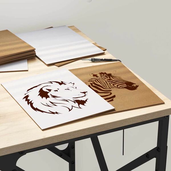 vidaXL Dekoripaneelit 12 pcs Valkoinen 15 x 21 x 0.3 cm Tekninen puu