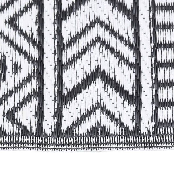 vidaXL Ulkomatto ARAKIL musta 190x290 cm PP