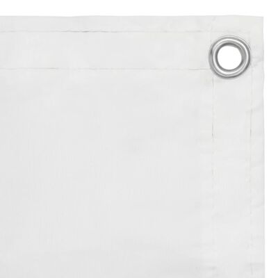 vidaXL Parvekkeen suoja valkoinen 75x400 cm Oxford kangas