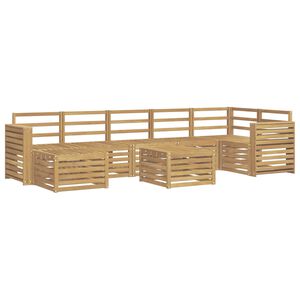 vidaXL Ulkosohvakokoelma 8 pcs valkoinen 59 x 59 x 37 cm