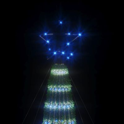 vidaXL Joulukuusi kartio 275 sinistä LED-valoa 180 cm