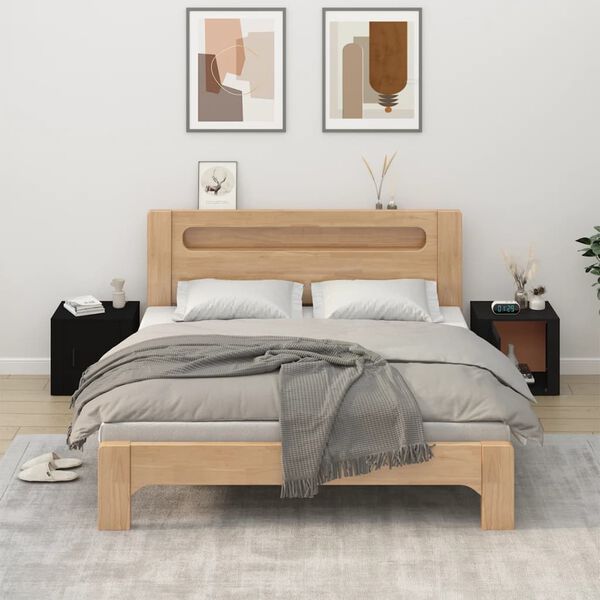 vidaXL Y&ouml;p&ouml;yd&auml;t 2 kpl musta 50x39x47 cm