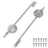 vidaXL Kannen tuki sarana 2 pcs Hopea 194 x 36 x 18 mm Rauta