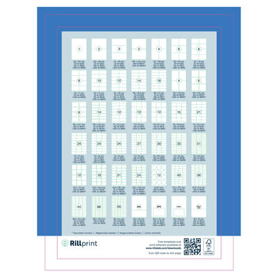 rillprint Itseliimautuvat etiketit 105x37 mm 1000 arkkia valkoinen