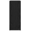 vidaXL Aurinkovarjojalusta Musta tammi. 25 x 24,5 x 64 cm Tekninen puu