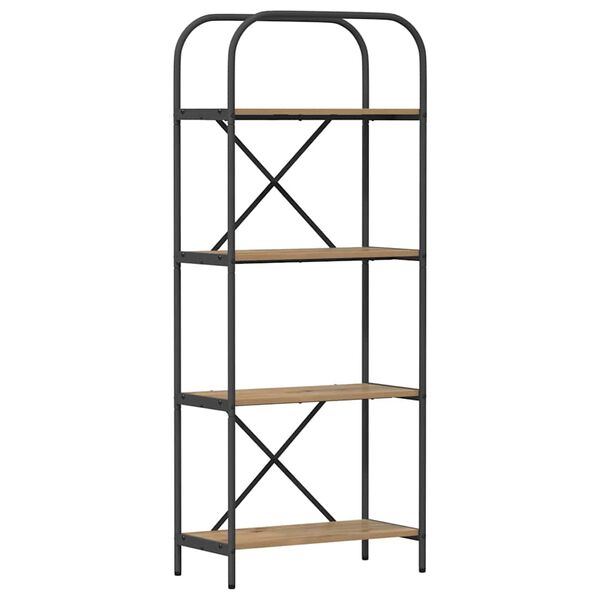 vidaXL Kirjahylly Artisan tammi 60 x 30 x 146 cm Tekninen puu