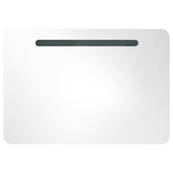 vidaXL LED kylpyhuoneen peilikaappi 80x9,5x55 cm