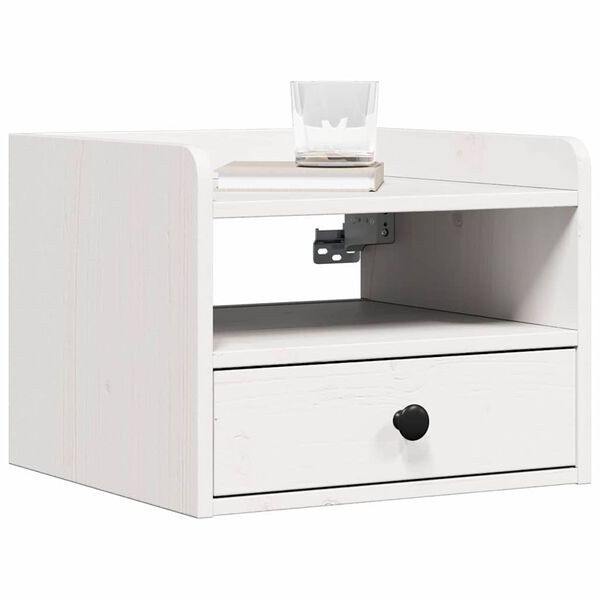 vidaXL Y&ouml;p&ouml;yt&auml; 2 pcs Valkoinen 38 x 36 x 29,5 cm T&auml;ysi m&auml;nty