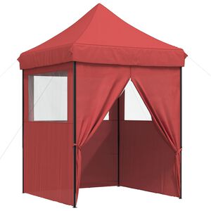 vidaXL Juhlateltta 200 x 200 x 306 cm Burgundi Oxford-kangas