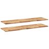 vidaXL Kelluvat hyllyt 2 kpl 120x40x2 cm &ouml;ljytty t&auml;ysi akasiapuu