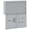 vidaXL Työkalukaappi ja pegboard-setti 3 pcs Musta 100 x 20 x 115 cm