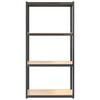 vidaXL 4-tasoiset Varastohyllyt 4 kpl antrasiitti ter&auml;s / tekninen puu