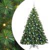 vidaXL Tekojoulukuusi 300 LED-valoilla Vihre&auml; 180 cm PE ja PVC
