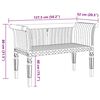 vidaXL Puutarhapenkki Ruskea 127,5 x 52 x 80 cm Täysi tiikki