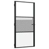 vidaXL Lasiovi 102,5 x 3,5 x 201,5 cm Alumiini Musta