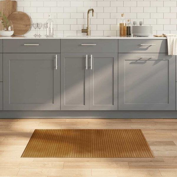 vidaXL Matto suorakaide ruskea 60x100 cm bambu