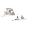 vidaXL Seinähylly 2 pcs Valkoinen marmori 120 x 23,5 x 4 cm