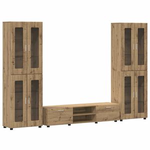 vidaXL TV-tasosetti FLORIN 3 kpl Artisan tammi Tekninen puu
