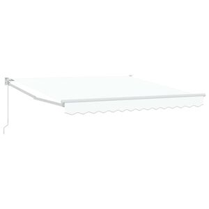 vidaXL Vedett&auml;v&auml; markiisi valkoinen 350 x 250 cm