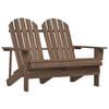 vidaXL 2-istuttava Adirondack-puutarhatuoli t&auml;ysi kuusi ruskea