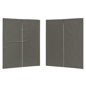 vidaXL Juhlateltan sivusein&auml; 2 kpl 200 x 195 cm Antrasiitti