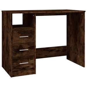 vidaXL Ty&ouml;p&ouml;yt&auml; laatikoilla savutammi 102x50x76 cm tekninen puu