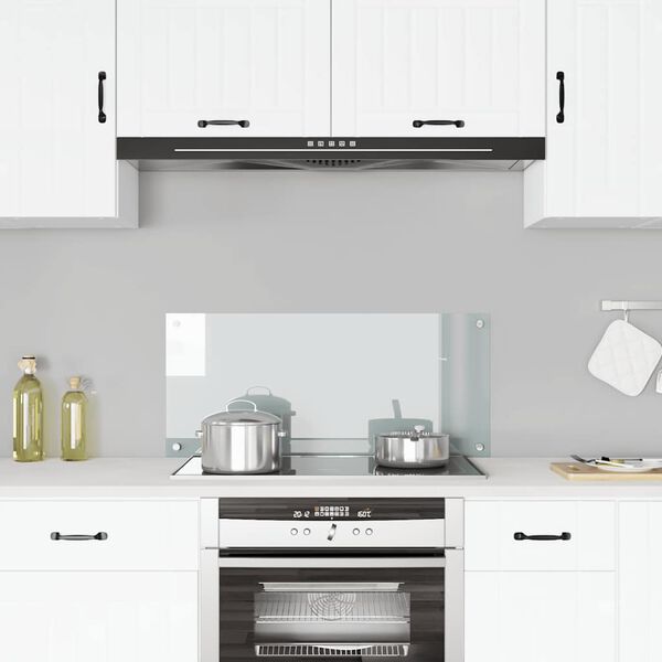 vidaXL Keittiön roiskesuoja läpinäkyvä 90x40 cm karkaistu lasi