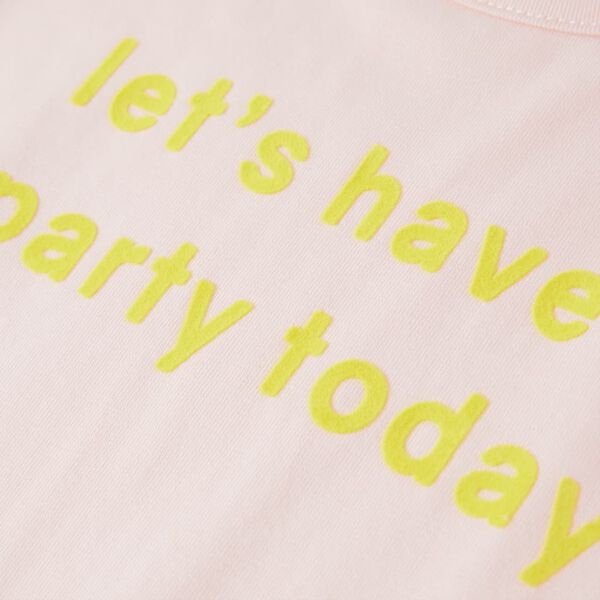 Lasten T-paita pehmeä vaaleanpunainen 128