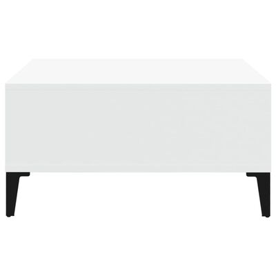 vidaXL Sohvapöytä valkoinen 60x60x30 cm lastulevy