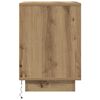 vidaXL Y&ouml;p&ouml;yt&auml;kaapit LED-valoilla 2 kpl Artisan Oak 38x34x50 cm