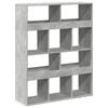 vidaXL Huoneenjakaja betoninharmaa 100x33x125,5 cm tekninen puu