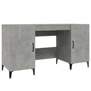vidaXL Ty&ouml;p&ouml;yt&auml; betoninharmaa 140x50x75 cm tekninen puu