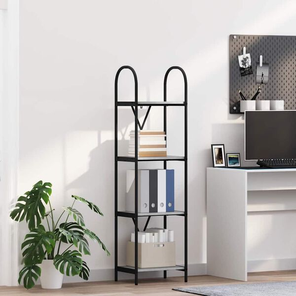 vidaXL Kirjahylly Harmaa Sonoma 40 x 30 x 146 cm Tekninen puu