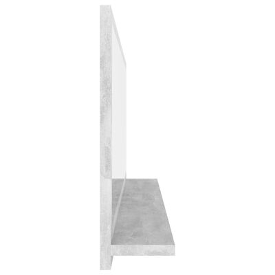 vidaXL Kylpyhuonepeili betoninharmaa 100x10,5x37 cm lastulevy