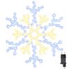 vidaXL Joulut&auml;hti 180 LED-valoilla L&auml;mpim&auml;n Valkoinen 56 x 49 x 0.7 cm