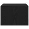 vidaXL Sohvapöytä Musta tammi. 50 x 50 x 35 cm Tekninen puu