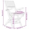 vidaXL Kokoontaitettavat puutarhatuolit 4 kpl 55x61x90 cm täysi tiikki