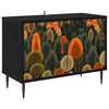 vidaXL TV-kaappi ZAANDAM 69 x 33 x 50,5 cm Musta tammi Tekninen puu