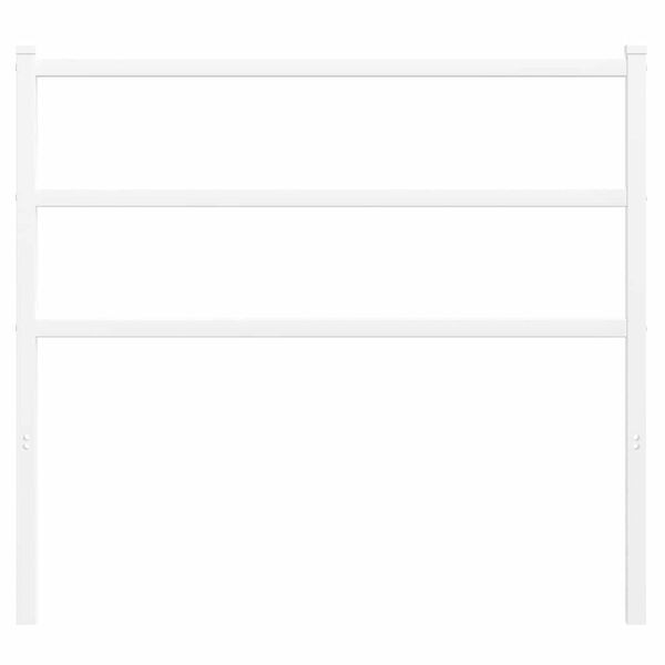 vidaXL Metallinen vaihtop&auml;&auml;ty valkoinen 107 cm