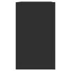 vidaXL Seinäkaappi musta 75x35x60 cm tekninen puu