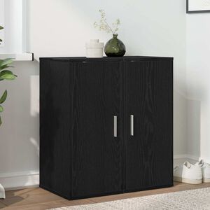 vidaXL Kenk&auml;kaapit 2 kpl musta tammi 32x35x70 cm lastulevy